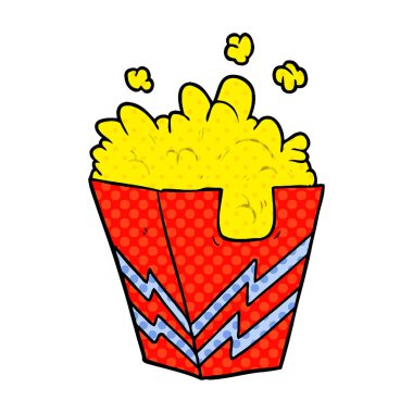 çizgi film kutusu patlamış mısır