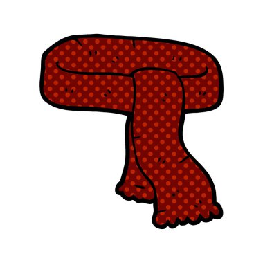 vektör çizim karikatür eşarp