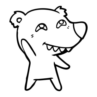 Kutup ayısı sallayarak cartoon