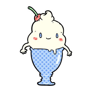 sevimli çizgi dondurma