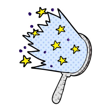 vektör çizim karikatür sihirli ayna