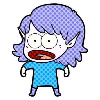 çizgi film şok elf kızı