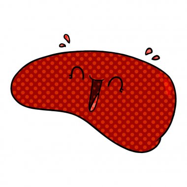 vektör çizim karikatür karaciğer