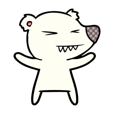 kızgın kutup ayısı karikatür