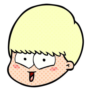 vektör çizim karikatür mutlu çocuk