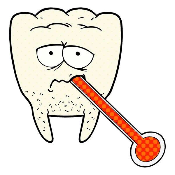 Çizgi film dişinin vektör çizimi