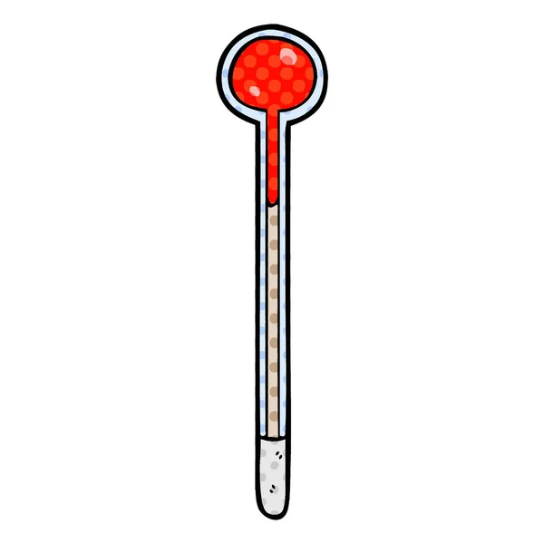漫画温度計のベクトル イラスト — ストックベクタ