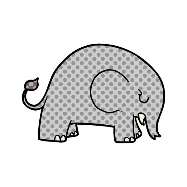 Ilustración Vectorial Elefante Dibujos Animados Lindo — Archivo Imágenes Vectoriales
