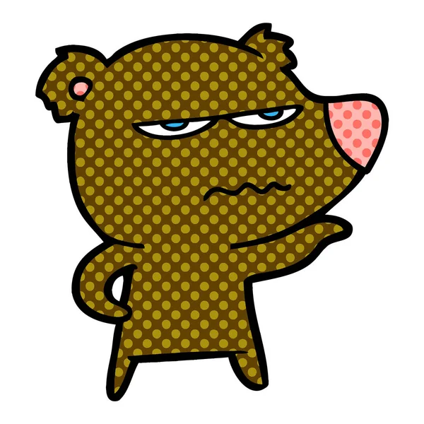 kızgın ayı karikatür vektör çizim