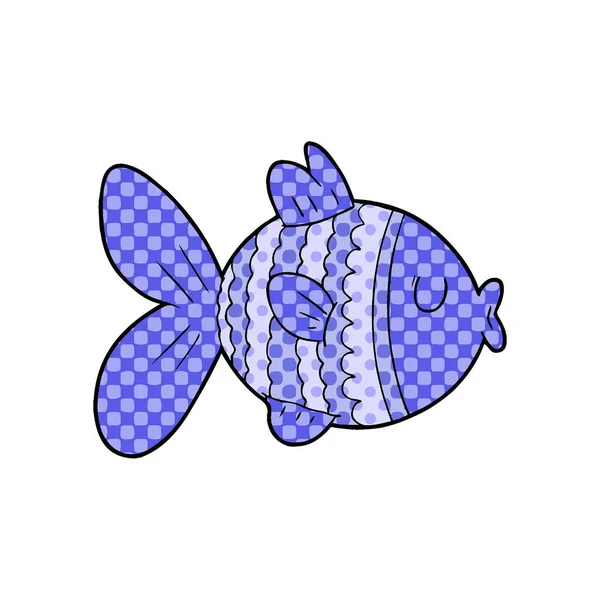 Ilustração Vetorial Peixes Desenhos Animados — Vetor de Stock