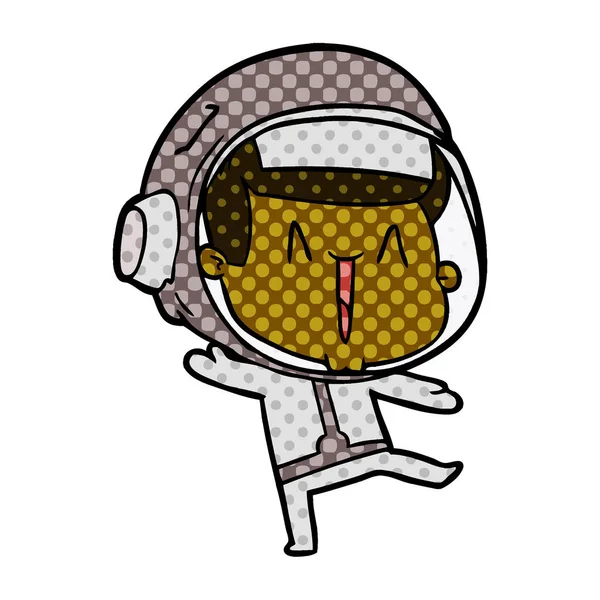 Vectorillustratie Van Cartoon Astronaut — Stockvector