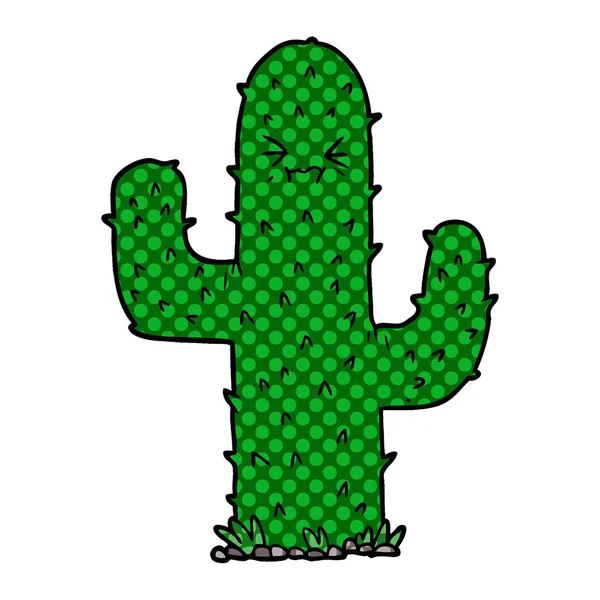 Ilustración Vectorial Cactus Dibujos Animados — Archivo Imágenes Vectoriales