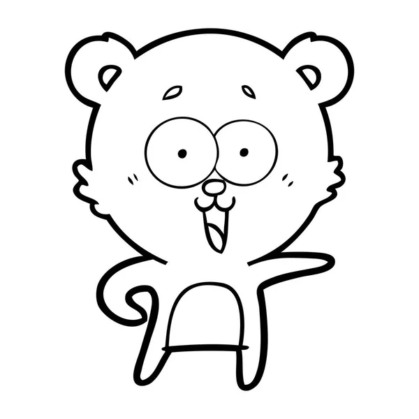 Rir Ursinho Desenhos Animados —  Vetores de Stock
