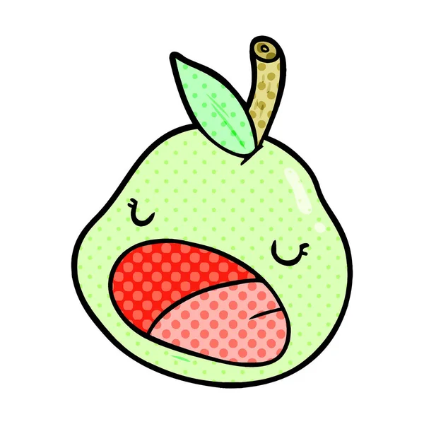 Vectorillustratie Voor Cute Cartoon Pear — Stockvector
