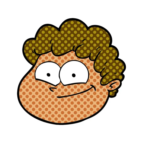 vektör çizim karikatür erkek yüz