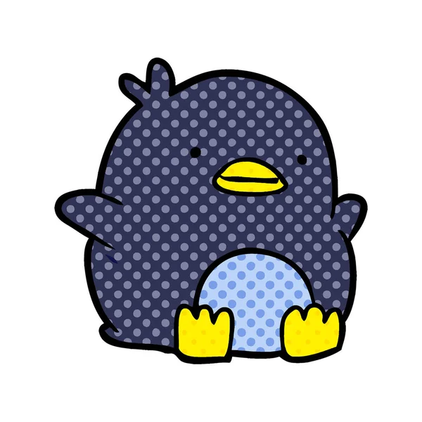 かわいいペンギンのベクトルイラスト — ストックベクタ