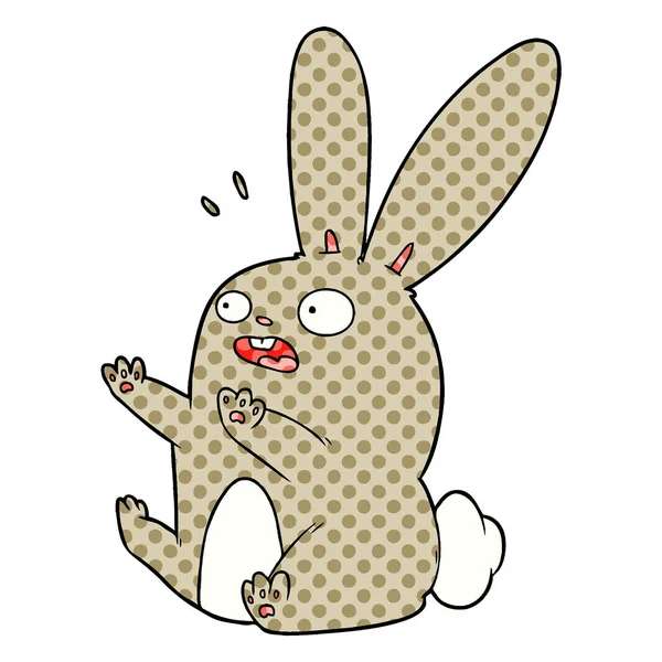 Çizgi film tavşanının vektör çizimi