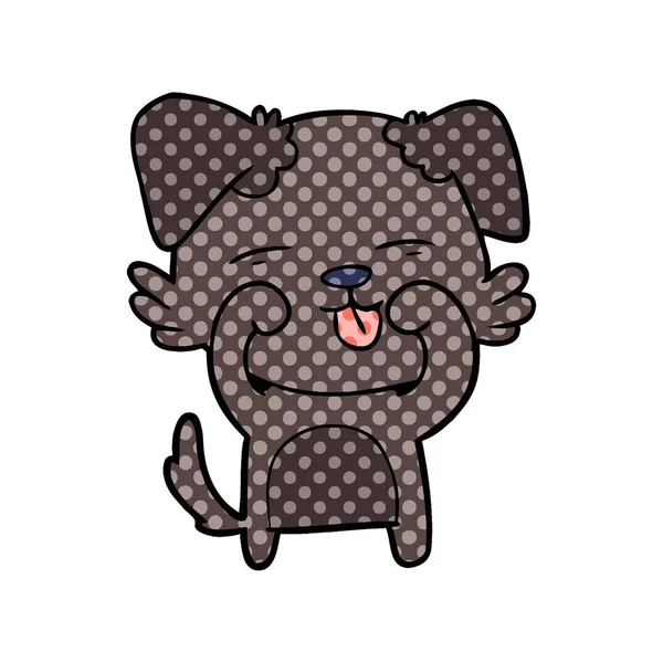 Gözlerini ovuşturarak karikatür köpek