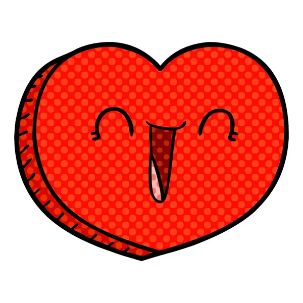 Ilustración Vectorial Del Corazón Dibujos Animados — Vector de stock