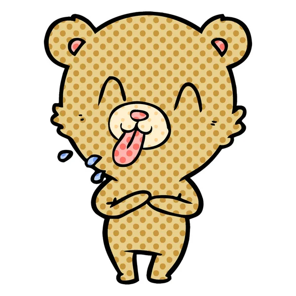 Çizgi film ayısının vektör çizimi