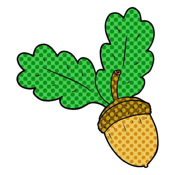 Vectorillustratie Voor Cartoon Acorn — Stockvector