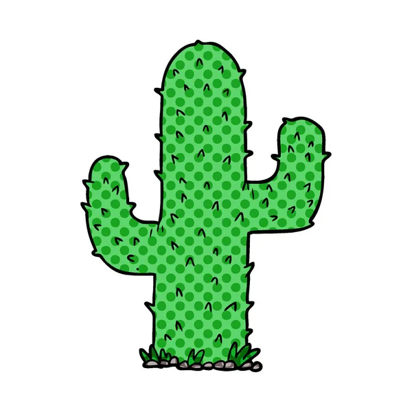 Vectorillustratie Van Cartoon Cactus — Stockvector