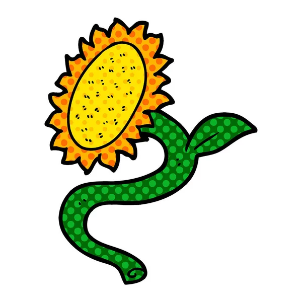 vektör çizim karikatür ayçiçeği