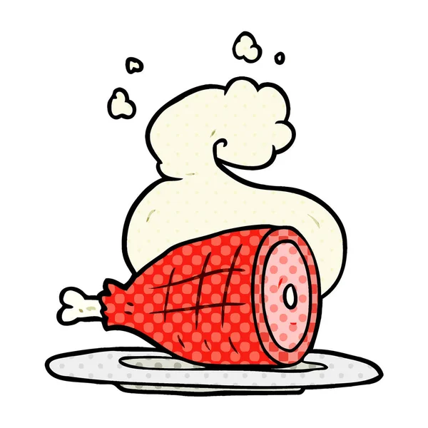 vektör çizim karikatür pişmiş et