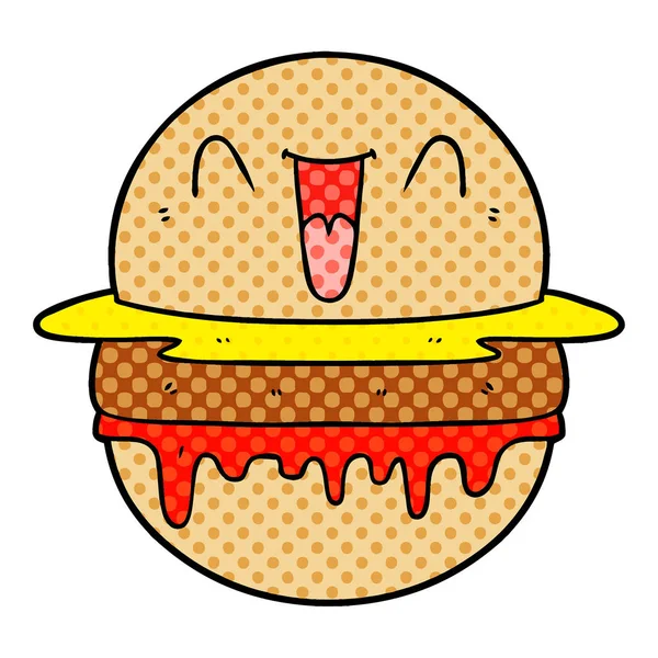 Vektör çizim karikatür burger