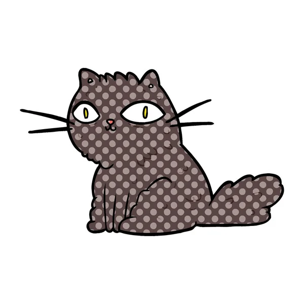 Vector Ilustración Dibujos Animados Gato — Vector de stock
