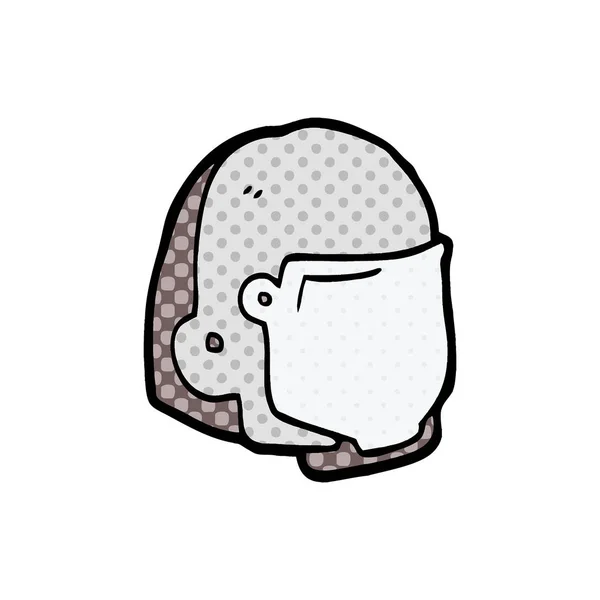 Vectorillustratie Van Cartoon Helm — Stockvector