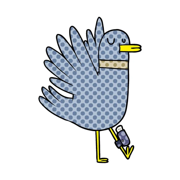 ahşap güvercin çırparak çizgi film