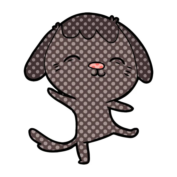 mutlu karikatür dans eden köpek