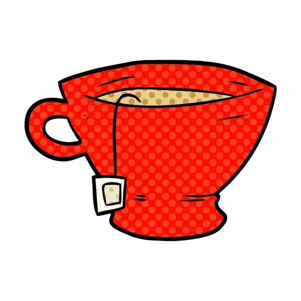 Карикатурная Чашка Чая — стоковый вектор