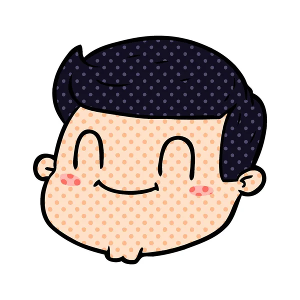 vektör çizim karikatür erkek yüz