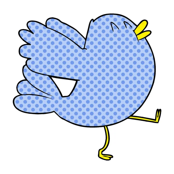 Wektor Ilustracja Kreskówka Flapping Bird — Wektor stockowy