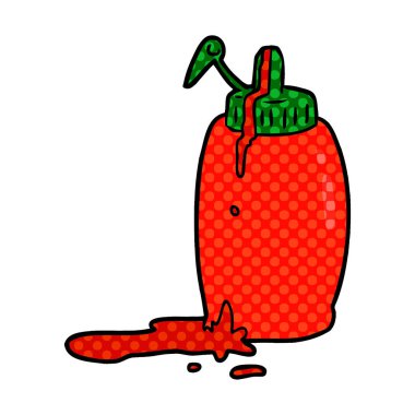 vektör çizim karikatür domates