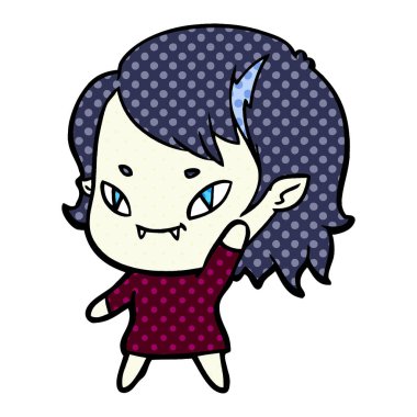 çizgi film dostu vampir kız