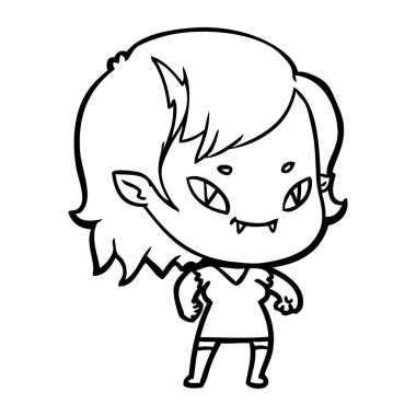 çizgi film dostu vampir kız