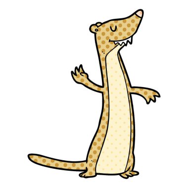 vektör çizim karikatür gelincik