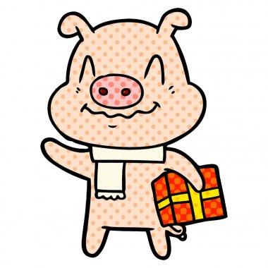 hediye domuzla gergin çizgi film