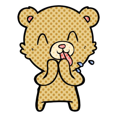 Çizgi film ayısının vektör çizimi