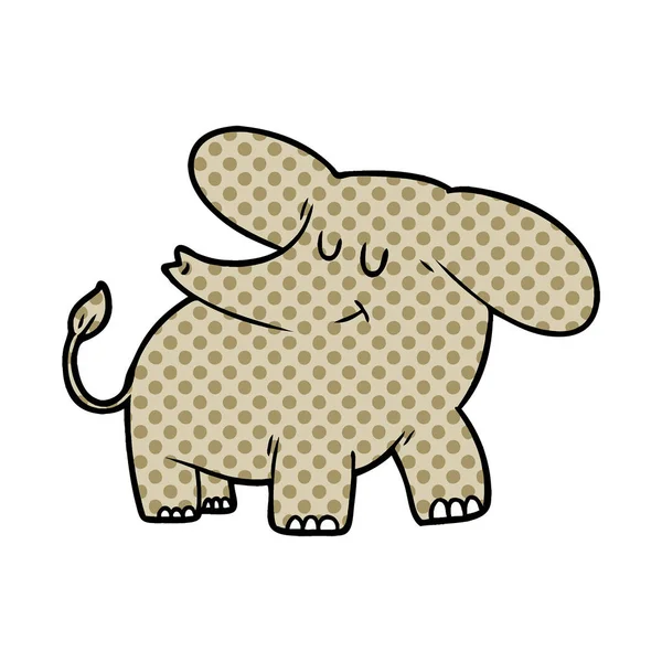 Ilustración Vectorial Elefante Dibujos Animados — Archivo Imágenes Vectoriales