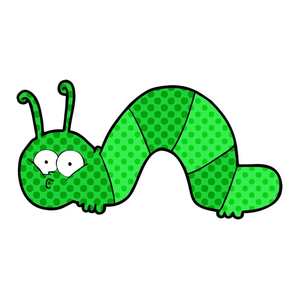 Vectorillustratie Van Cartoon Caterpillar — Stockvector