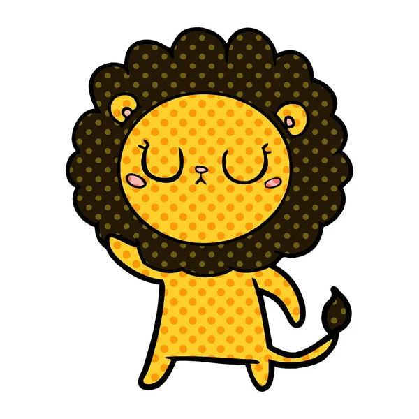 Illustration Vectorielle Lion Dessin Animé — Image vectorielle