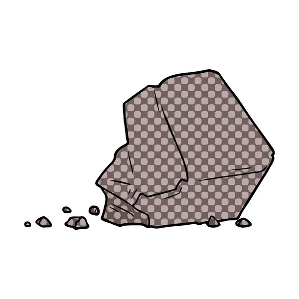 Ilustración Vectorial Roca Dibujos Animados — Vector de stock