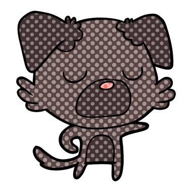 Çizgi film köpeğinin vektör çizimi