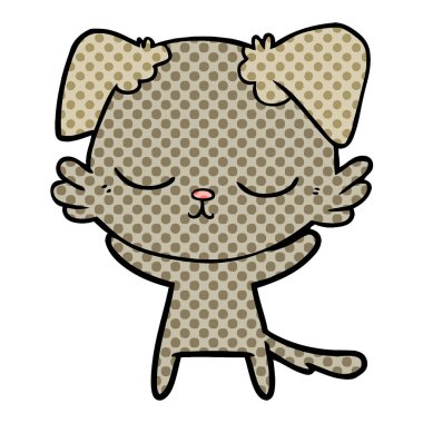 Çizgi film köpeğinin vektör çizimi