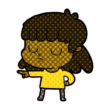 çizgi film kayıtsız kadın; işaret