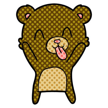 Çizgi film ayısının vektör çizimi